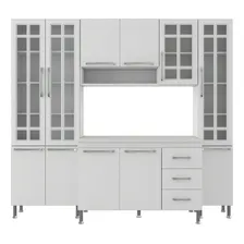 Armário Aéreo 120cm Multiuso Cozinha Lavanderia Branco Foto mini 2