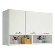 Armário Aéreo 3 Porta Suspenso Cozinha Parede Area Serviço Cor Branco Foto mini 1