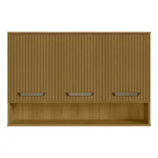 Armário Aéreo 3 Portas 120cm Criare Poliman Cor Chocolate Foto mini 1