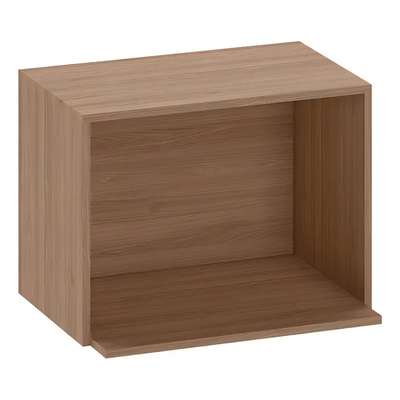 Armário Aéreo 58 Cm Com Nicho Micro Ondas Etna Poliman Cor Carvalho Oak Foto 1