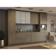 Armário Aéreo De Cozinha 3 Portas Com Vidro 120cm Eb Foto mini  2