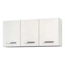 Armário Aéreo Honduras 03 Portas 120cm Branco - Lumil Móveis Foto mini 1