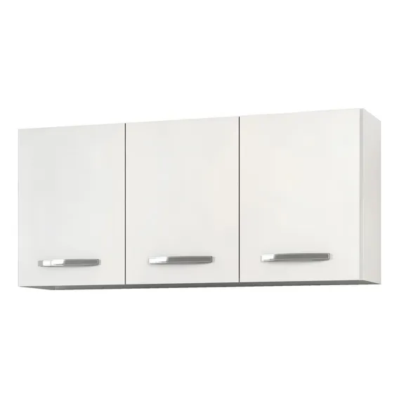Armário Aéreo Honduras 03 Portas 120cm Branco - Lumil Móveis Foto 1