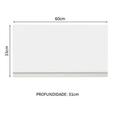 Armário Aéreo Madesa Glamy 1 Porta Suspensa - Branco Foto mini 2