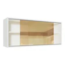 Armário Aéreo Madesa Glamy 2 Portas Vidro Reflecta - Branco G2512509PRRF Foto mini 4