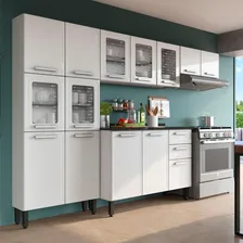 Armário Aéreo Multiuso Cozinha Lavanderia 2 Portas Branco Foto mini 2