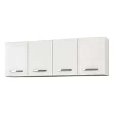 Armário Aéreo Panamá 04 Portas 160cm Branco - Lumil Móveis Foto mini 1
