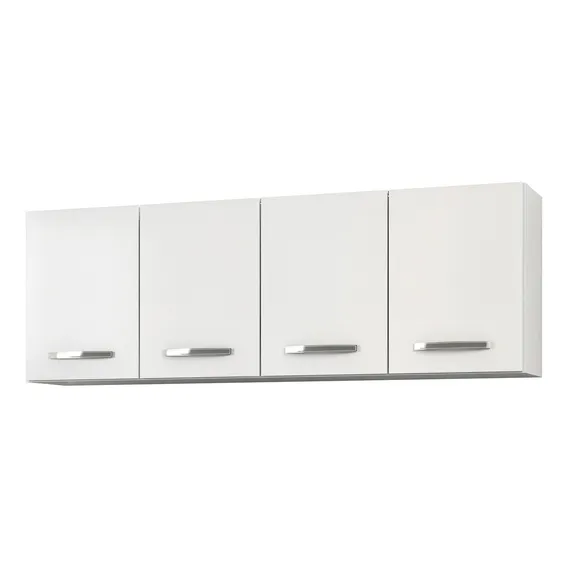 Armário Aéreo Panamá 04 Portas 160cm Branco - Lumil Móveis Foto 1