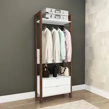 Armário Alto Closet Az1011 Mdp Branco/nogal - Gran Belo Foto mini 2