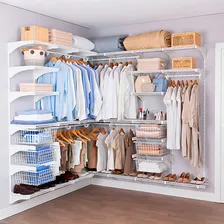 Armário Aramado Kit 51 - Closet Ou Quarto Branco Foto  mini 1