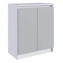 Armário Baixo 2 Portas Branco/cinza M.com Foto mini 1