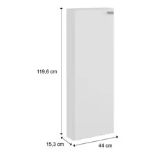 Armário Banheiro Utilitário 1 Porta Branco Carraro Foto mini 3