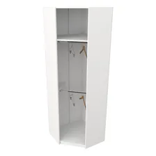 Armário Canto Arara M6 100% Mdf (closet Roupas Expositor) Cor Branco Foto mini  3