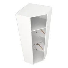 Armário Canto Arara M6 100% Mdf (closet Roupas Expositor) Cor Branco Foto  mini 1