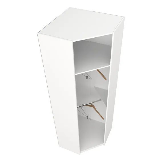 Armário Canto Arara M6 100% Mdf (closet Roupas Expositor) Cor Branco Foto 1