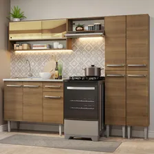 Armário Cozinha Compacta 229cm Com Pia Emilly Madesa 11 R Cor Rustic Foto mini 2