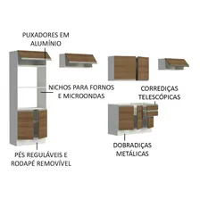 Armário Cozinha Madesa Mdf Acordes Xa350001 Branco/rustic Foto mini 4