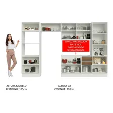 Armário Cozinha Mdf Acordes Madesa Xa330002 Branco/rustic Foto mini 4