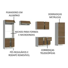 Armário Cozinha Mdf Acordes Madesa Xa330002 Branco/rustic Foto mini  3