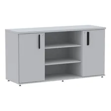 Armário Credenza 02 Portas Pivotante Credc1400 Cinza Bc Foto  mini 1