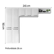 Armário De Cozinha Compacta Itatiaia De Aço 7 Portas Branco Foto mini 4