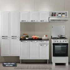 Armário De Cozinha Compacta Itatiaia De Aço 7 Portas Branco Foto mini  2