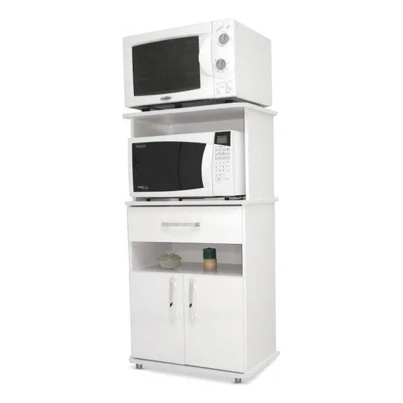 Armário De Cozinha Multiuso 2 Portas 1 Gaveta Asm151 Ji Foto 1
