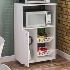 Armário De Cozinha Para Forno Pompeu Com Fruteira 1 Porta Foto mini 3
