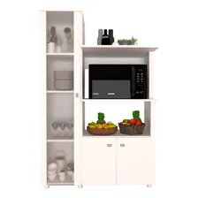 Armário De Cozinha Paula Com Cristaleira 3 Portas Branco Foto mini 1