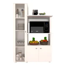 Armário De Cozinha Paula Com Cristaleira 3 Portas Branco Foto mini 1
