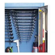 Armário De Parede Com 4 Gavetas E Divisórias Para Ferramenta Cor Azul Foto mini  3