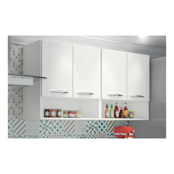 Armário Embutido Modulado Na Parede 4 Portas Branco Lindo Foto 1