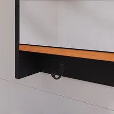 Armário Espelheira Banheiro 1 Porta Pequeno Apartamento Casa Foto mini 4