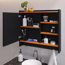 Armário Espelheira Banheiro 1 Porta Pequeno Apartamento Casa Foto mini 3