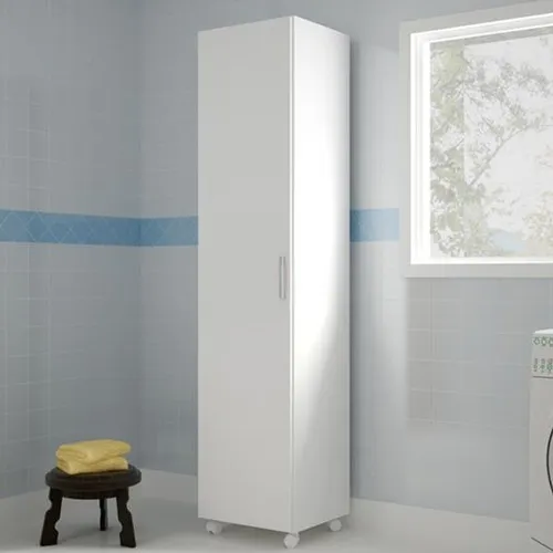 Armário Multiuso 1 Porta Bs 03 Branco - Brv Móveis Foto 1