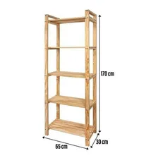 Armário Multiuso 170cmx65cm Pinus Quick Brasil Ji Foto mini 2