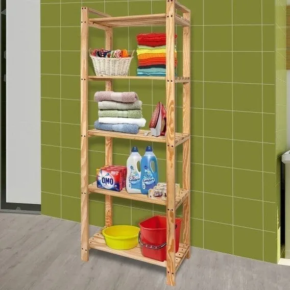 Armário Multiuso 170cmx65cm Pinus Quick Brasil Ji Foto 1