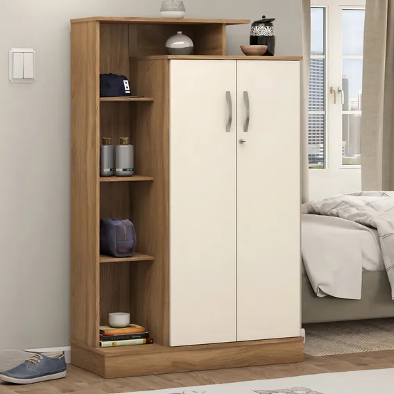 Armário Multiuso 2 Portas 6 Prateleiras Elite Ejwt Foto 1