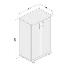 Armário Multiuso 2 Portas Baixo Limeira 3266 Branco Bp Foto mini 4