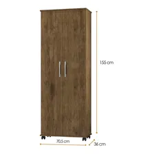 Armário Multiuso 2 Portas Com Rodízios Arezzo J&a Diwt Foto mini  3