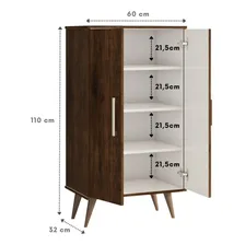 Armário Multiuso 2 Portas Lincon Yescasa Jequitiba Ef Foto mini 4