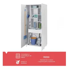 Armário Multiuso 2 Portas São Paulo Branco Bp - Politorno Cor Branco Foto mini 2