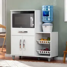 Armário Multiuso Forno Microondas Fruteira Irlanda Branco Foto mini 2