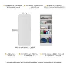 Armário Multiuso Lavanderia com 1 Porta Multimóveis MP5014 Branco Foto mini 3