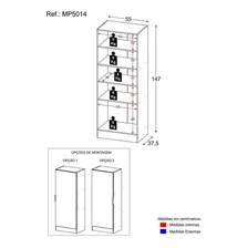 Armário Multiuso Lavanderia com 1 Porta Multimóveis MP5014 Branco Foto mini 4