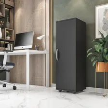 Armário Multiuso Organizador Multiuso 1 Porta Preto- Dullar Móveis Foto mini 2