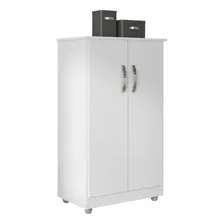 Armário Multiuso Organizador Rosana 2 Portas - Ajl Móveis Cor Branco Foto  mini 1