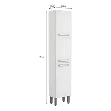 Armário Paneleiro Bertolini Evidence Aço 3 Portas - Branco Foto mini 4