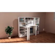 Armário Para Costura Multifuncional Ateliê M2 Mdp Cor Branco Foto mini 2