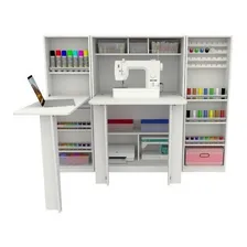 Armário Para Costura Multifuncional Ateliê M2 Mdp Cor Branco Foto mini 1